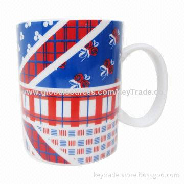 Fine Porcelain Mug with Decal, FDA, LFGB Marks